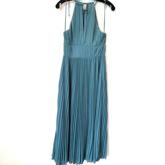 Jonathan Simkhai Carli Plissé Pleated Halter Maxi Dress Size 4 NEW - Picture 9 of 12